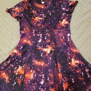 Hot Topic Purple Galaxy Dress XXL